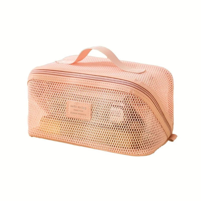 Travel Makeup Bag, Open Flat Make Up Organizer, Custom Cosmetic Bag for Her