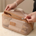 Travel Makeup Bag, Open Flat Make Up Organizer, Custom Cosmetic Bag for Her